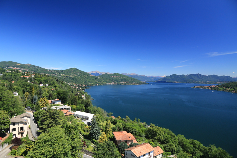 View of the lake Maggiore.